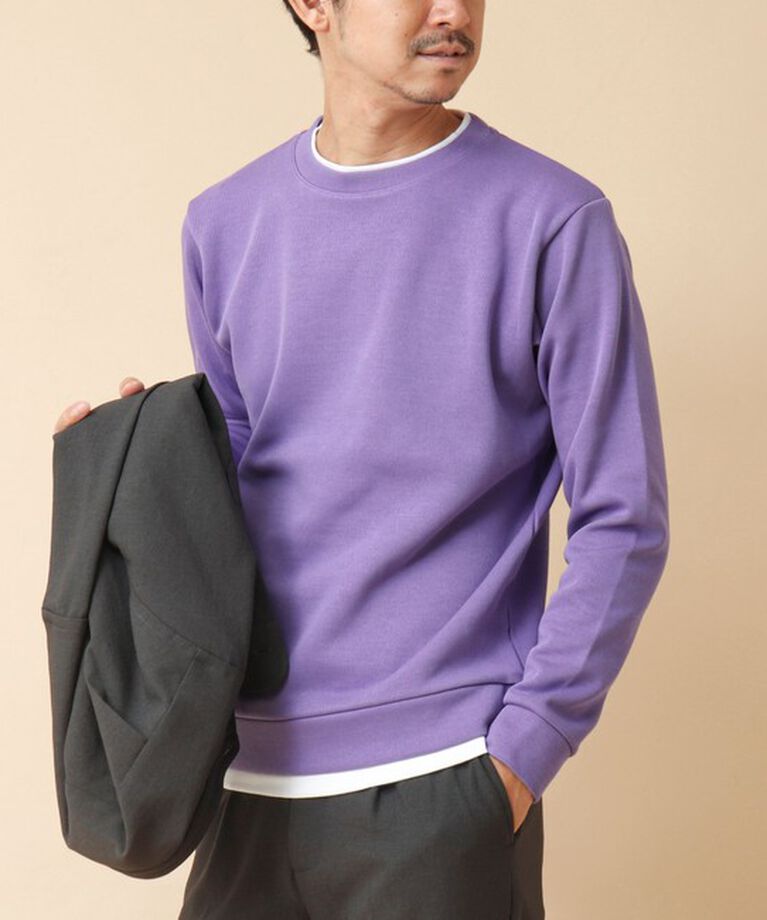 NOLLEY'S goodman「リブダンボール クルーネックプルオーバー 24AW」|Tシャツ・カットソー|ラベンダー