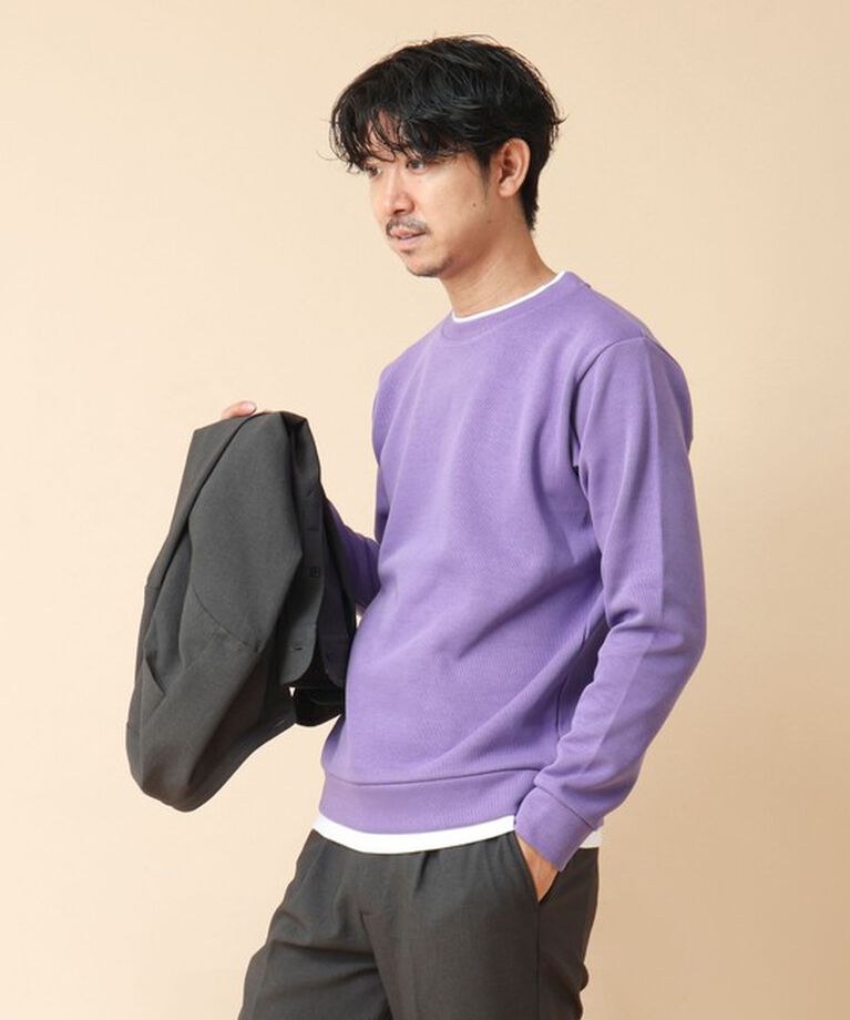 NOLLEY'S goodman「リブダンボール クルーネックプルオーバー 24AW」|Tシャツ・カットソー|