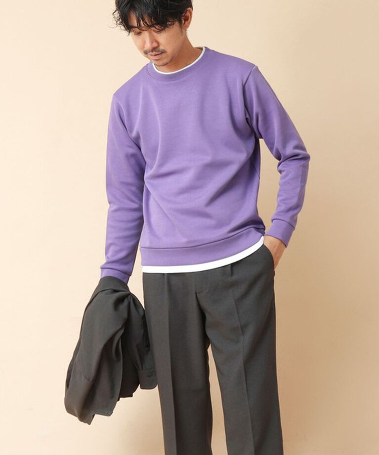 NOLLEY'S goodman「リブダンボール クルーネックプルオーバー 24AW」|Tシャツ・カットソー|