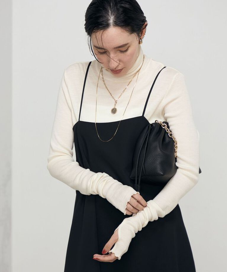 NOLLEY'S「MY STANDARDウォッシャブルリブタートル 24AW」|Tシャツ・カットソー|オフホワイト