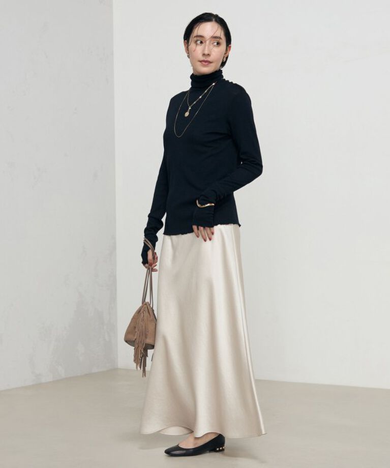 NOLLEY'S「MY STANDARDウォッシャブルリブタートル 24AW」|Tシャツ・カットソー|