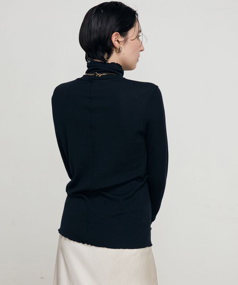 NOLLEY'S「MY STANDARDウォッシャブルリブタートル 24AW」|Tシャツ・カットソー|
