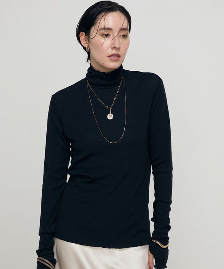 NOLLEY'S「MY STANDARDウォッシャブルリブタートル 24AW」|Tシャツ・カットソー|