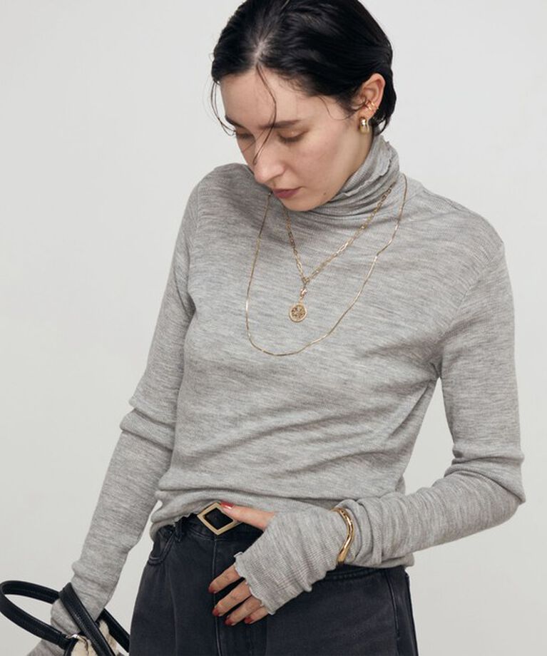 NOLLEY'S「MY STANDARDウォッシャブルリブタートル 24AW」|Tシャツ・カットソー|