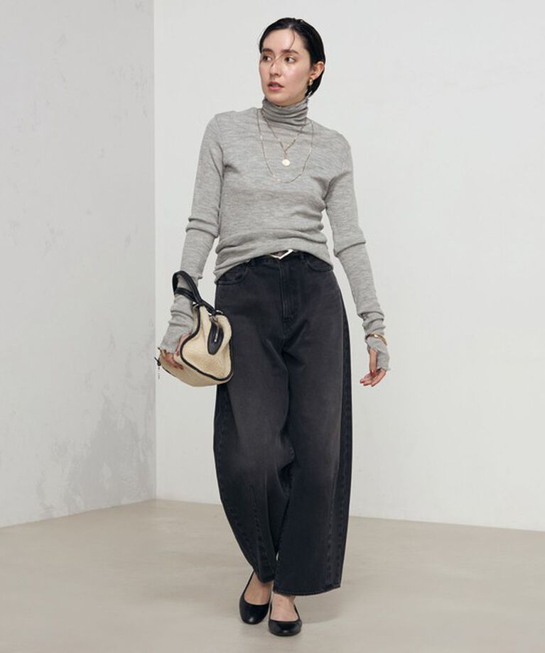 NOLLEY'S「MY STANDARDウォッシャブルリブタートル 24AW」|Tシャツ・カットソー|