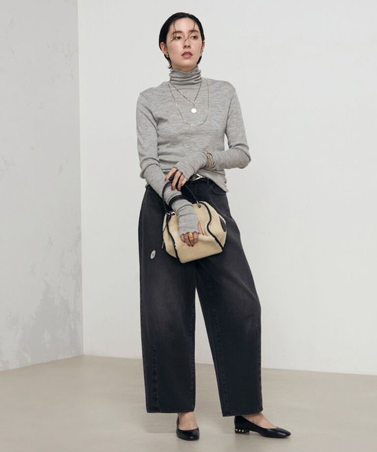 NOLLEY'S「MY STANDARDウォッシャブルリブタートル 24AW」|Tシャツ・カットソー|