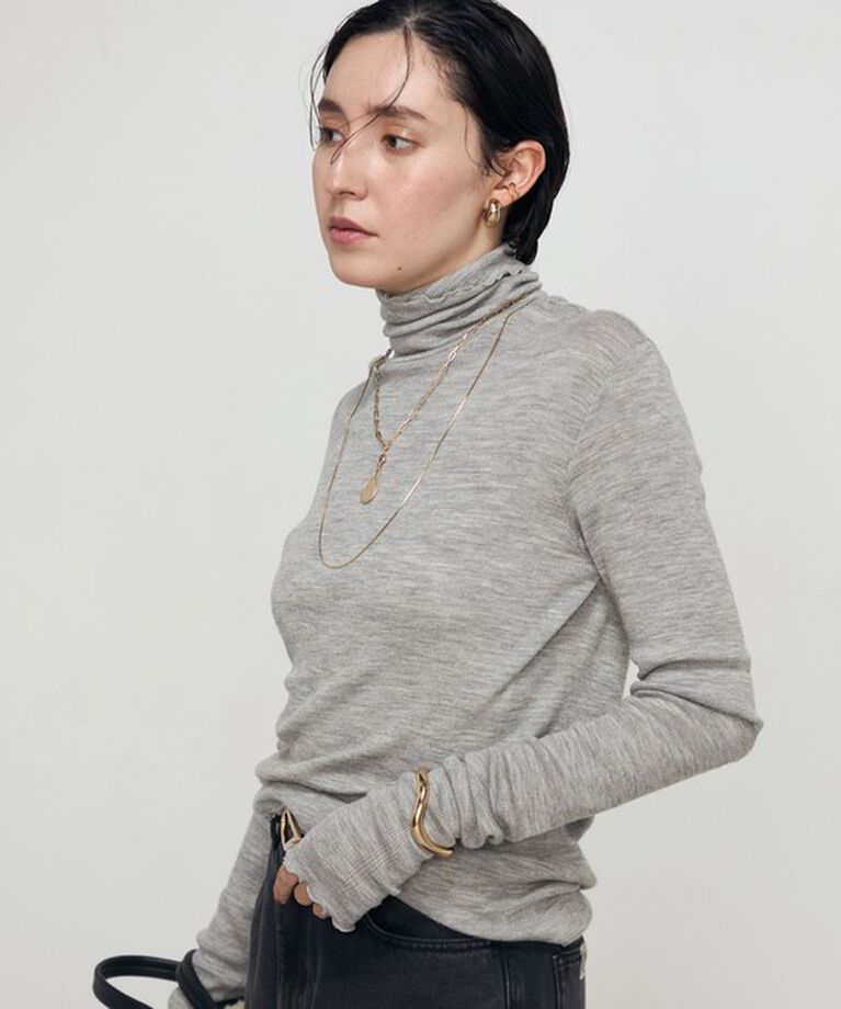 NOLLEY'S「MY STANDARDウォッシャブルリブタートル 24AW」|Tシャツ・カットソー|