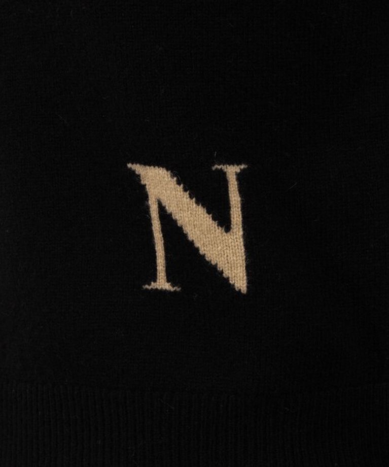 NOLLEY'S「ロゴインターシャ2WAYクルーネックカーディガン 24AW」|カーディガン|