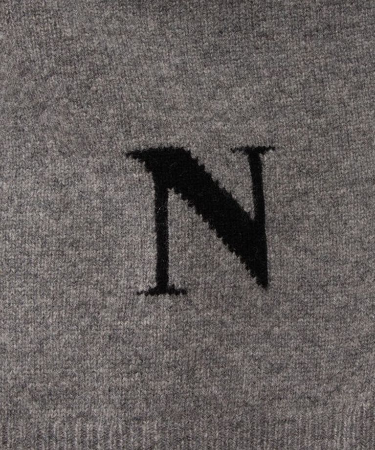 NOLLEY'S「ロゴインターシャ2WAYクルーネックカーディガン 24AW」|カーディガン|