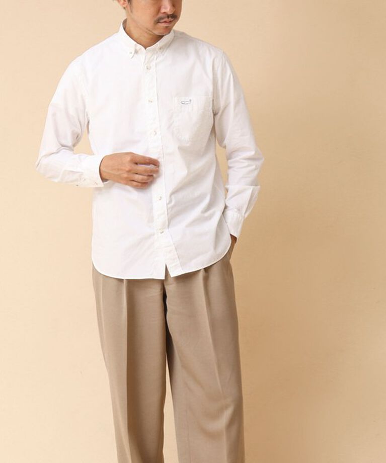 NOLLEY'S goodman「ピーチブロード クジラBD 長袖シャツ 24AW」|シャツ・ブラウス|