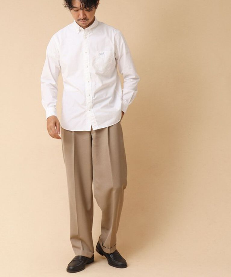 NOLLEY'S goodman「ピーチブロード クジラBD 長袖シャツ 24AW」|シャツ・ブラウス|
