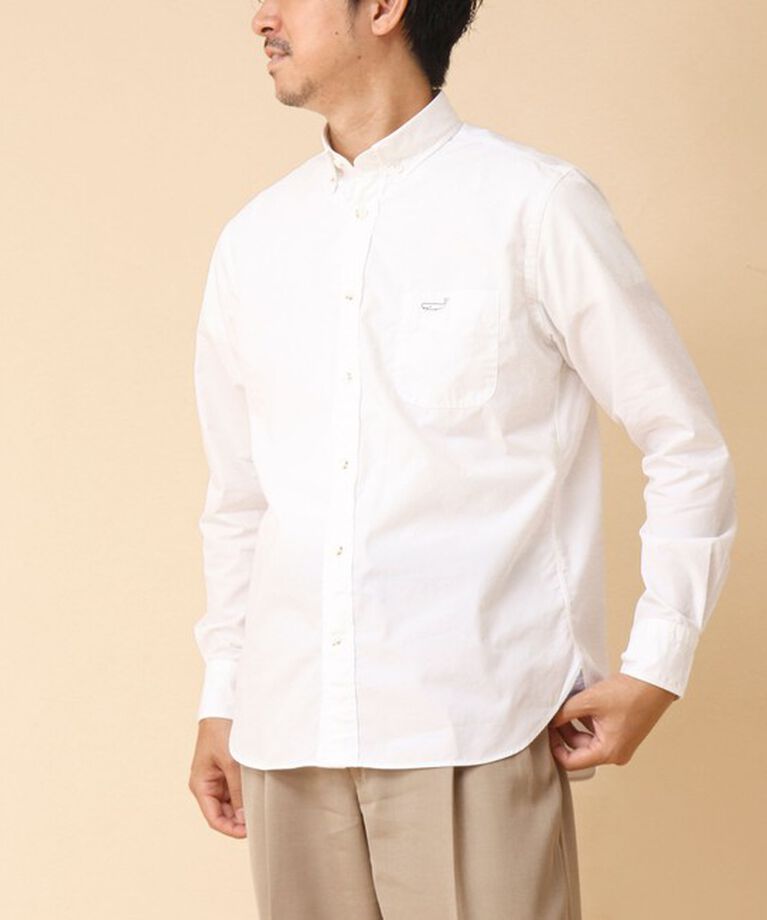 NOLLEY'S goodman「ピーチブロード クジラBD 長袖シャツ 24AW」|シャツ・ブラウス|