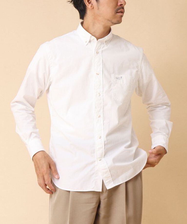 NOLLEY'S goodman「ピーチブロード クジラBD 長袖シャツ 24AW」|シャツ・ブラウス|