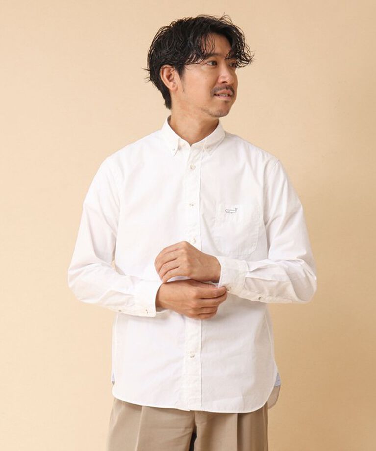 NOLLEY'S goodman「ピーチブロード クジラBD 長袖シャツ 24AW」|シャツ・ブラウス|