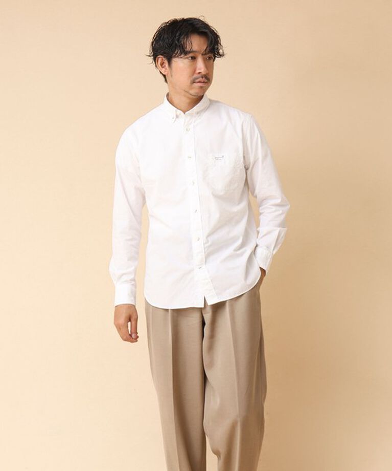 NOLLEY'S goodman「ピーチブロード クジラBD 長袖シャツ 24AW」|シャツ・ブラウス|