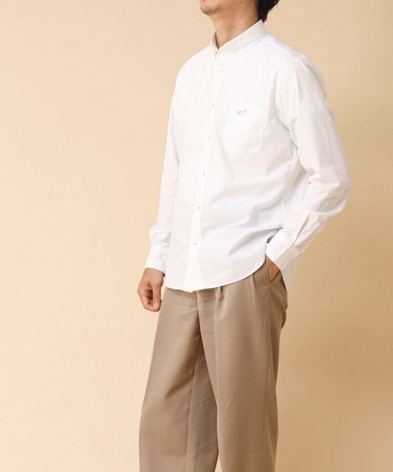 NOLLEY'S goodman「ピーチブロード クジラBD 長袖シャツ 24AW」|シャツ・ブラウス|