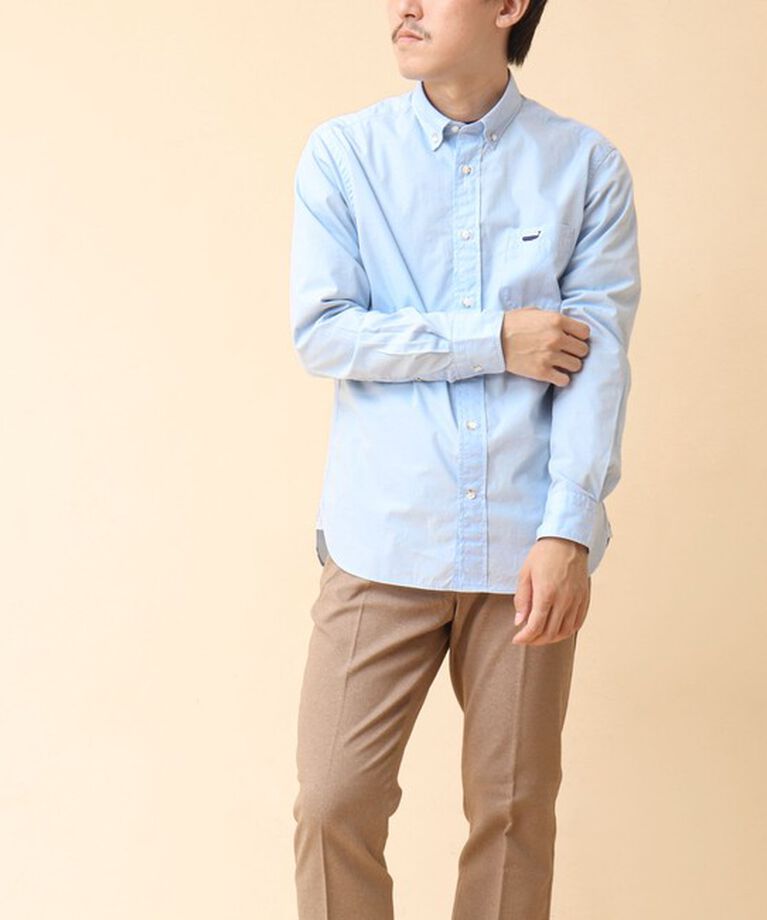 NOLLEY'S goodman「ピーチブロード クジラBD 長袖シャツ 24AW」|シャツ・ブラウス|