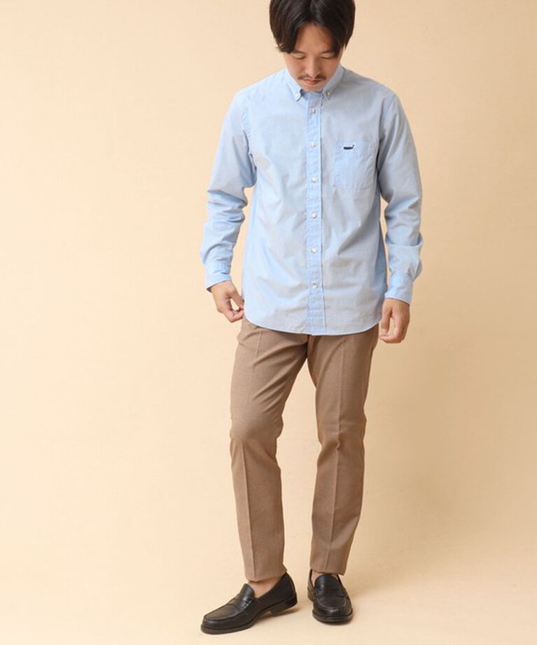 NOLLEY'S goodman「ピーチブロード クジラBD 長袖シャツ 24AW」|シャツ・ブラウス|