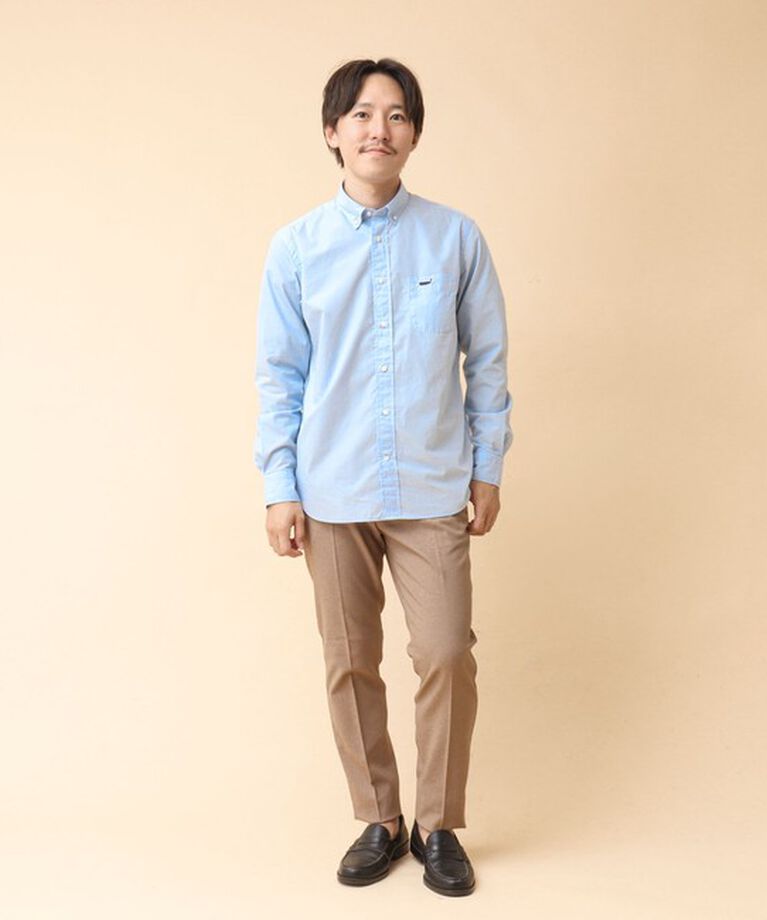 NOLLEY'S goodman「ピーチブロード クジラBD 長袖シャツ 24AW」|シャツ・ブラウス|
