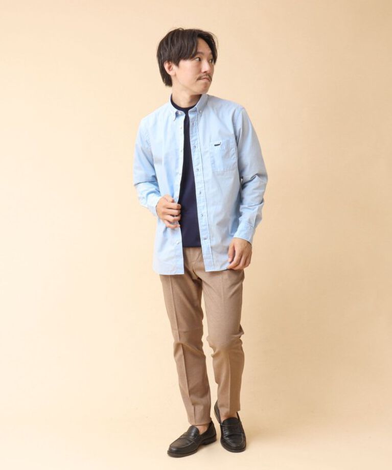 NOLLEY'S goodman「ピーチブロード クジラBD 長袖シャツ 24AW」|シャツ・ブラウス|