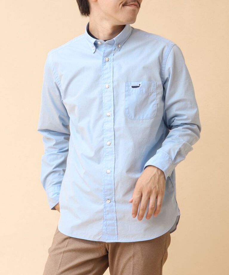 NOLLEY'S goodman「ピーチブロード クジラBD 長袖シャツ 24AW」|シャツ・ブラウス|