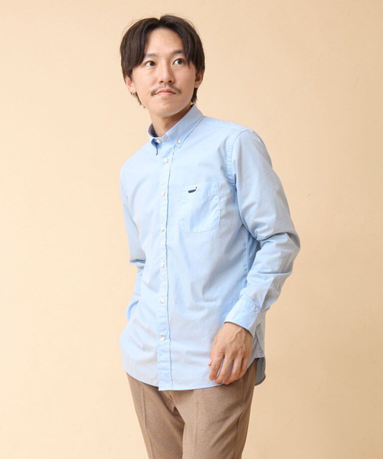 NOLLEY'S goodman「ピーチブロード クジラBD 長袖シャツ 24AW」|シャツ・ブラウス|