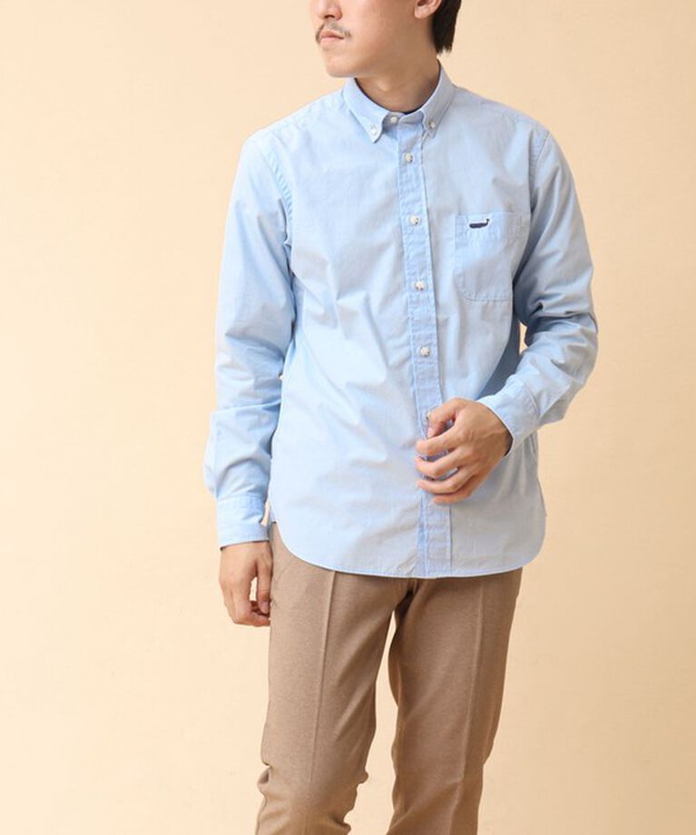 NOLLEY'S goodman「ピーチブロード クジラBD 長袖シャツ 24AW」|シャツ・ブラウス|