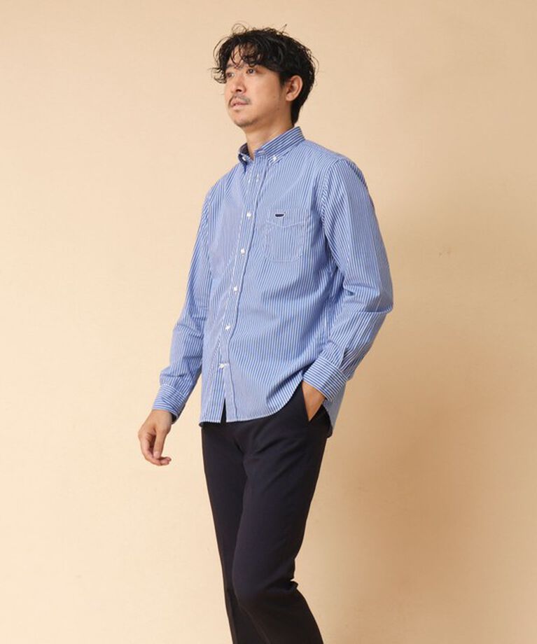 NOLLEY'S goodman「ピーチブロード クジラBD 長袖シャツ 24AW」|シャツ・ブラウス|