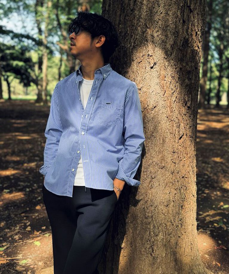 NOLLEY'S goodman「ピーチブロード クジラBD 長袖シャツ 24AW」|シャツ・ブラウス|