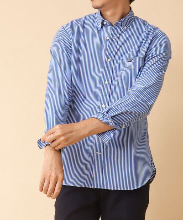 NOLLEY'S goodman「ピーチブロード クジラBD 長袖シャツ 24AW」|シャツ・ブラウス|