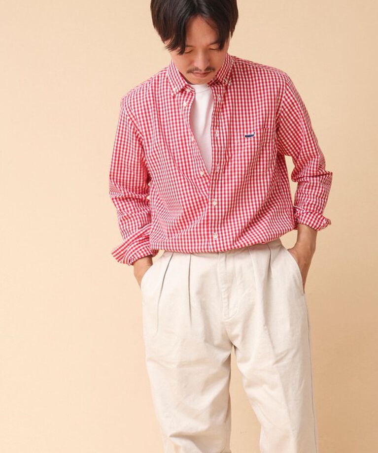 NOLLEY'S goodman「ピーチブロード クジラBD 長袖シャツ 24AW」|シャツ・ブラウス|