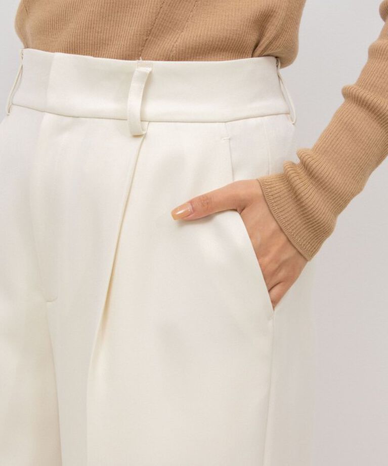 NOLLEY'S「ウォッシャブルウール調イージーワイドパンツ」|その他|