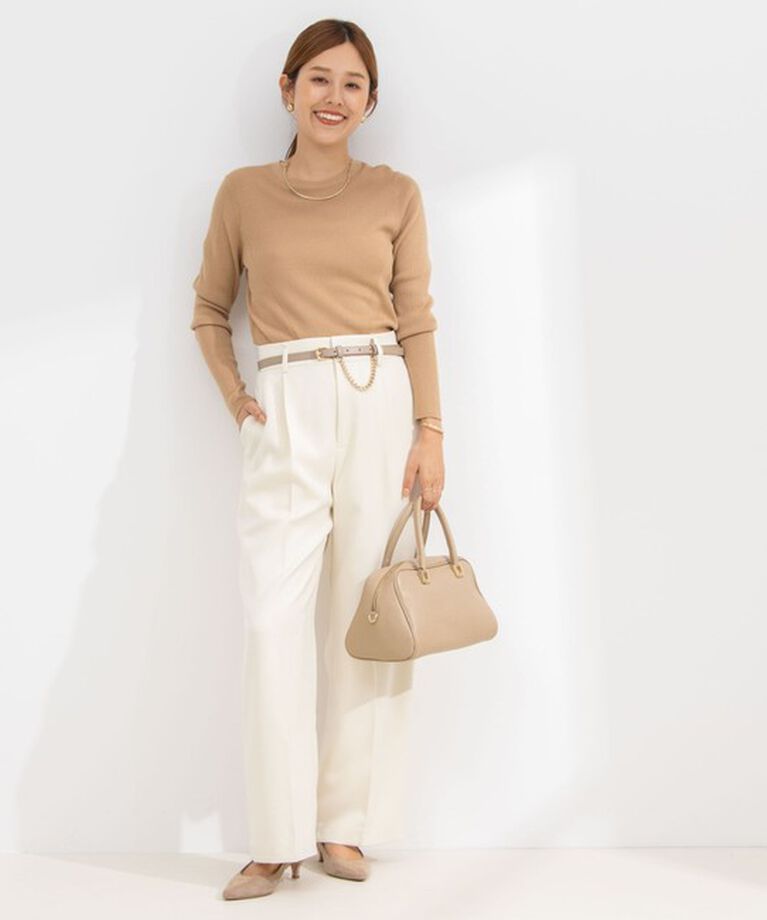 NOLLEY'S「ウォッシャブルウール調イージーワイドパンツ」|その他|
