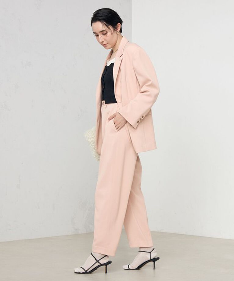 Rie Miller「《セットアップ対応》ウォッシャブルハイウエストバギーパンツ」|その他|