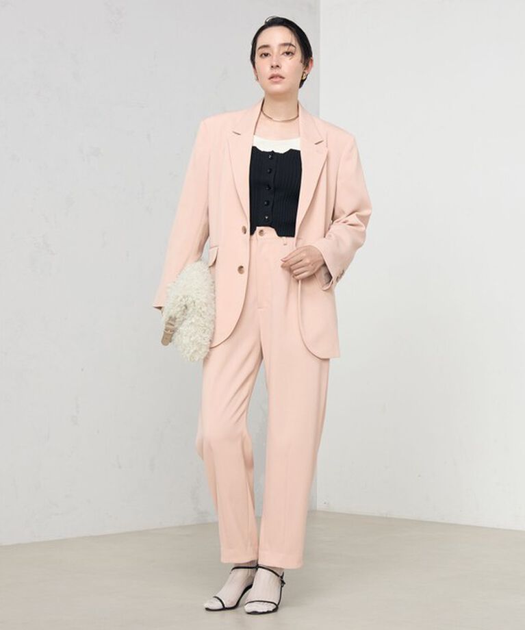 Rie Miller「《セットアップ対応》ウォッシャブルハイウエストバギーパンツ」|その他|