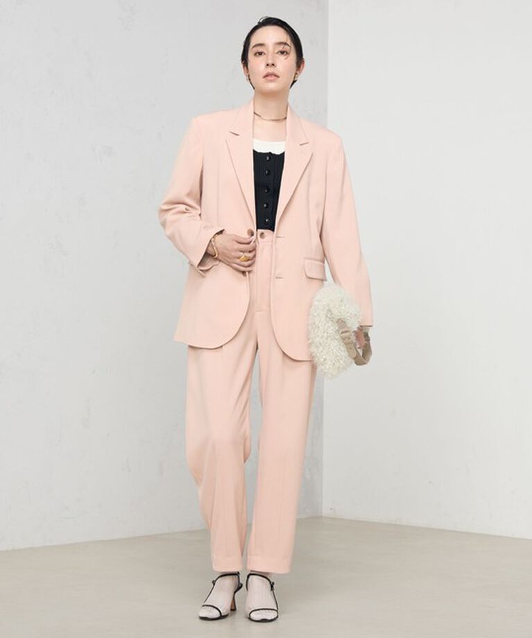 Rie Miller「《セットアップ対応》ウォッシャブルハイウエストバギーパンツ」|その他|