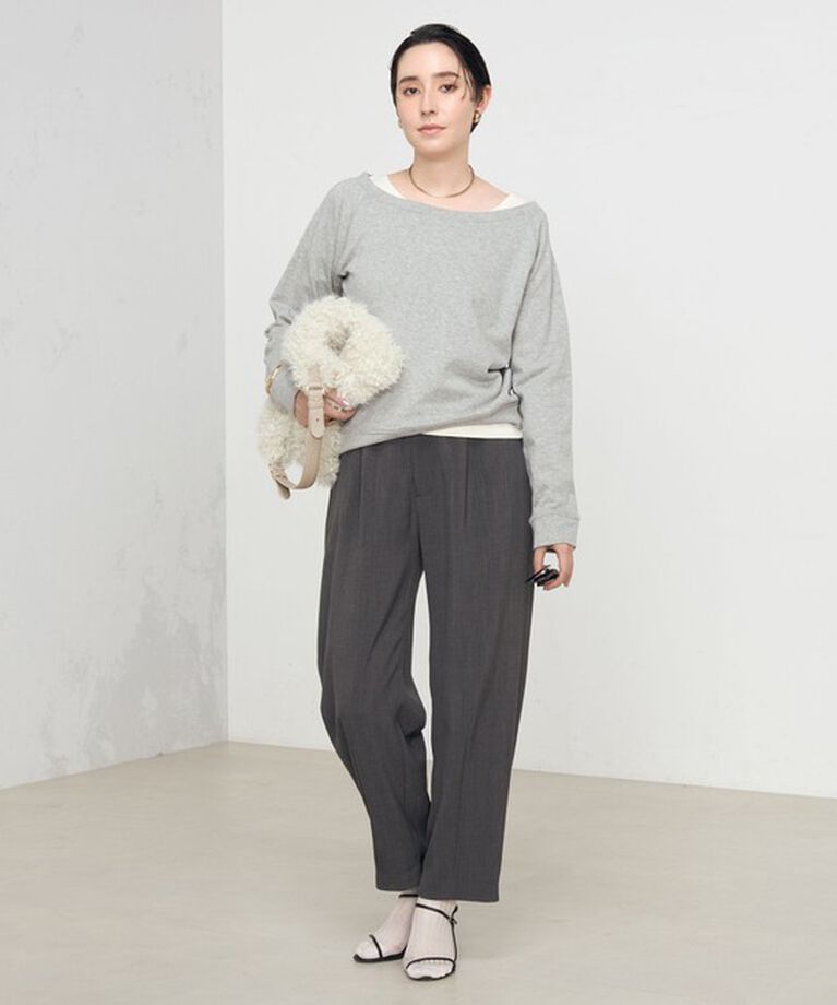 Rie Miller「《セットアップ対応》ウォッシャブルハイウエストバギーパンツ」|その他|