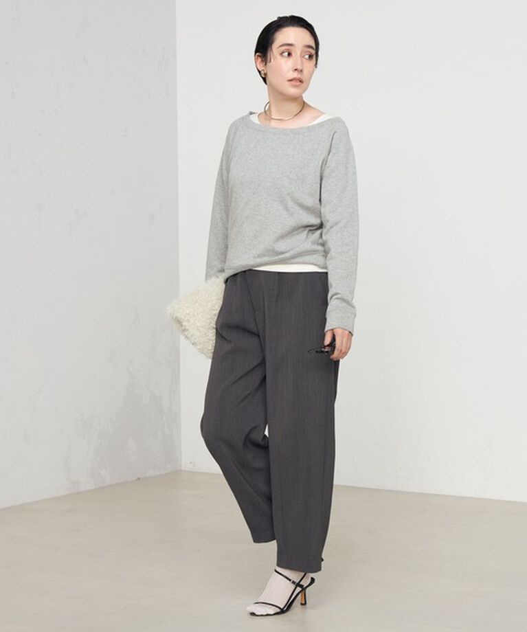 Rie Miller「《セットアップ対応》ウォッシャブルハイウエストバギーパンツ」|その他|