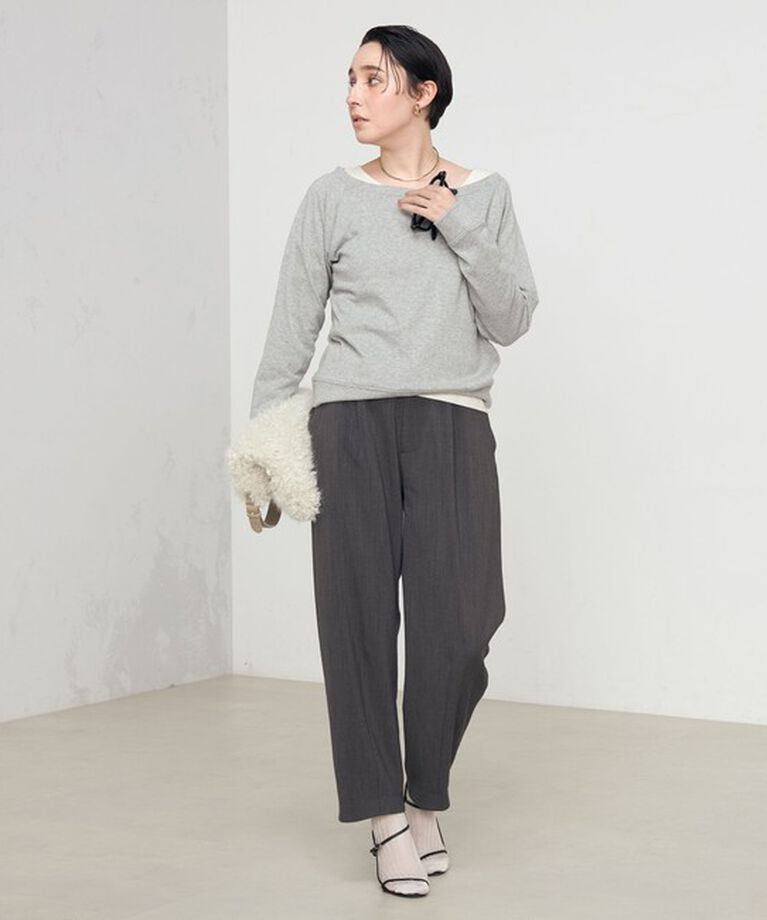 Rie Miller「《セットアップ対応》ウォッシャブルハイウエストバギーパンツ」|その他|