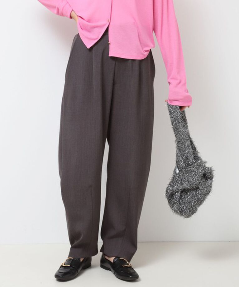 Rie Miller「《セットアップ対応》ウォッシャブルハイウエストバギーパンツ」|その他|