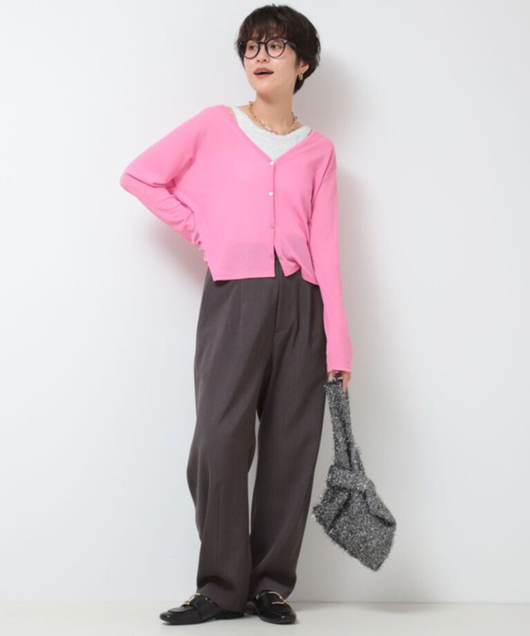 Rie Miller「《セットアップ対応》ウォッシャブルハイウエストバギーパンツ」|その他|