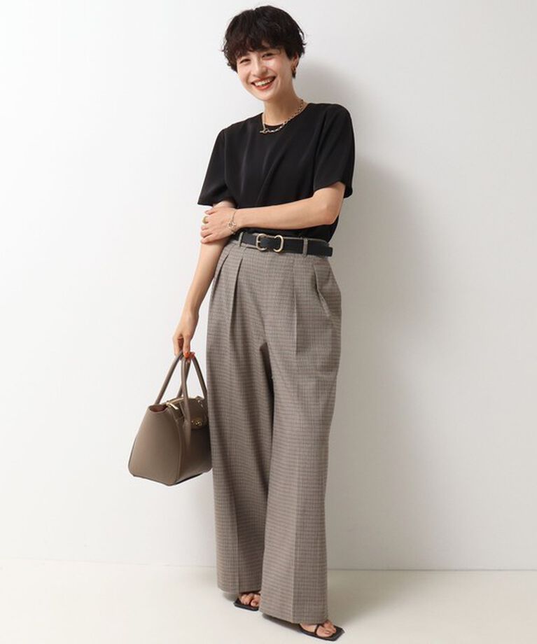 NOLLEY'S「《セットアップ対応》ストレッチツイルワイドパンツ」|その他|