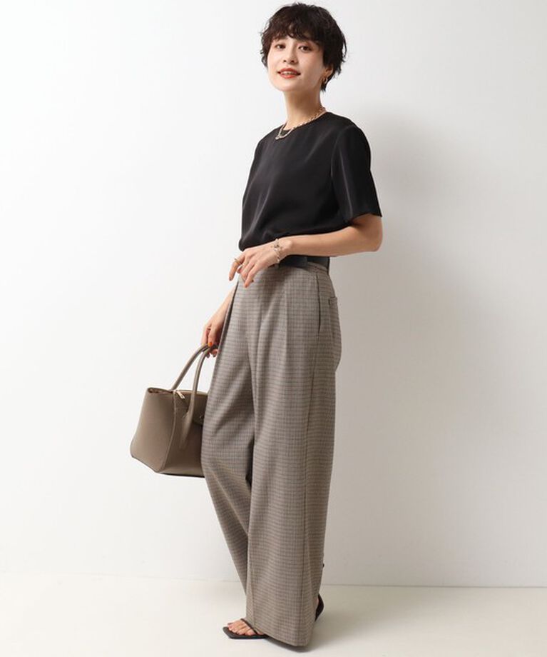 NOLLEY'S「《セットアップ対応》ストレッチツイルワイドパンツ」|その他|