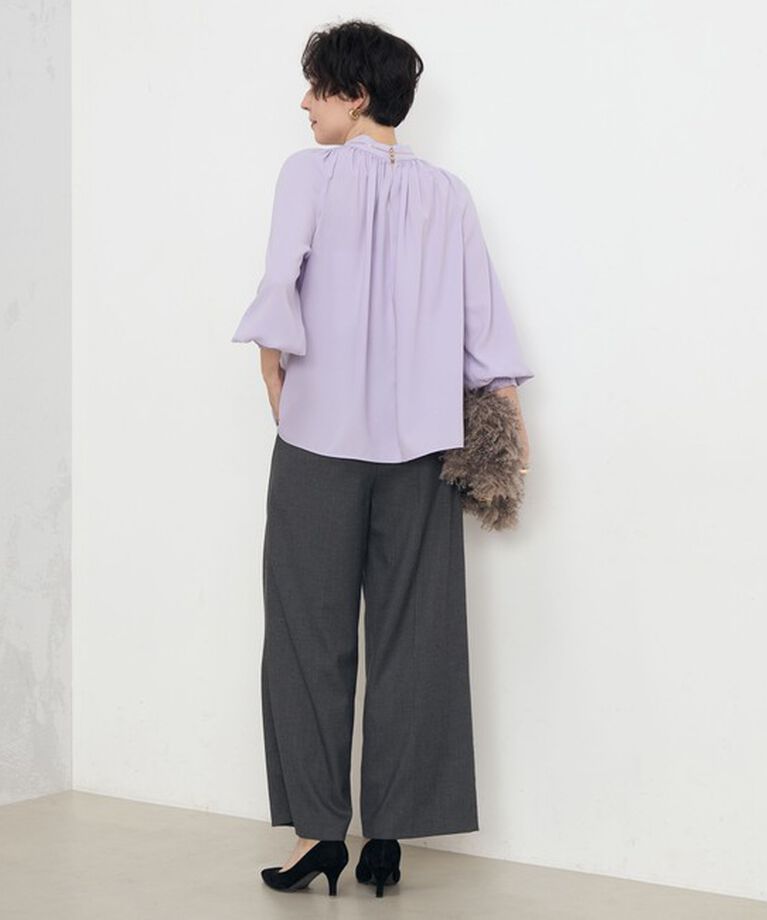 NOLLEY'S「《セットアップ対応》ストレッチツイルワイドパンツ」|その他|