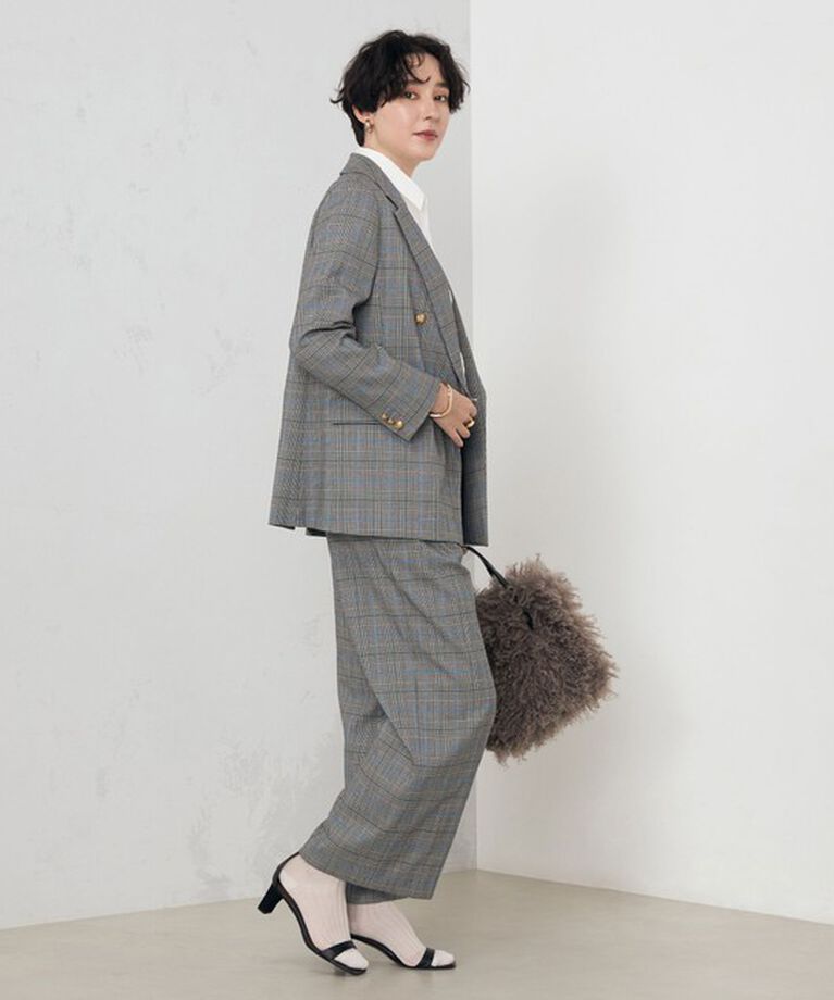 NOLLEY'S「《セットアップ対応》ストレッチツイルワイドパンツ」|その他|