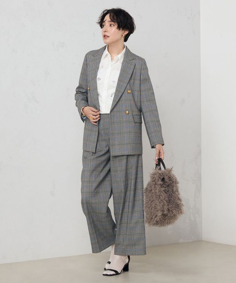 NOLLEY'S「《セットアップ対応》ストレッチツイルワイドパンツ」|その他|