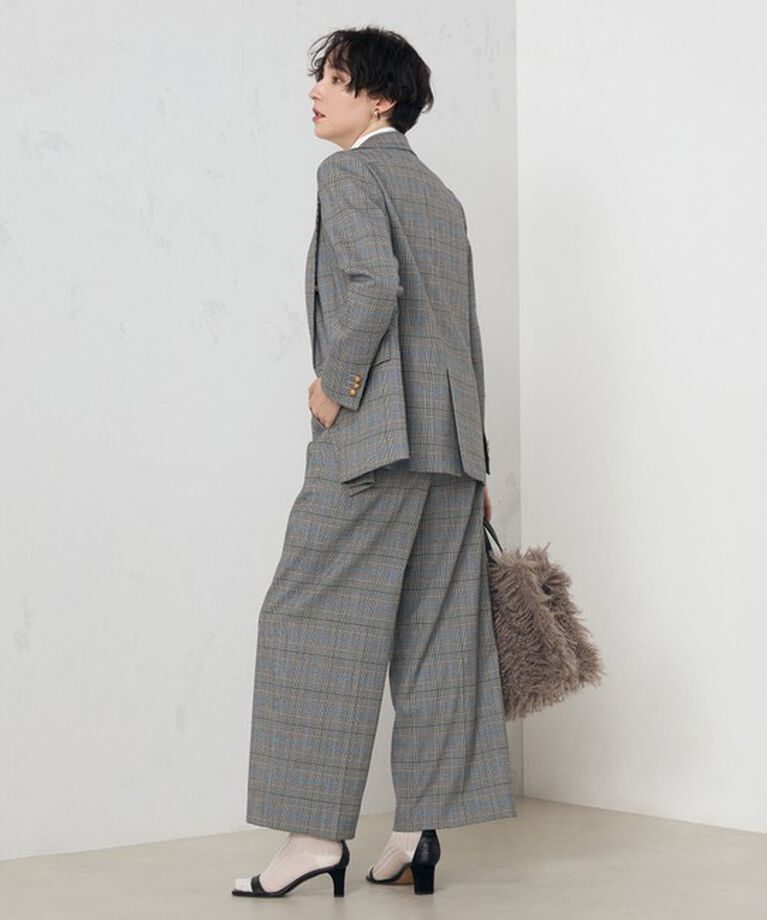 NOLLEY'S「《セットアップ対応》ストレッチツイルワイドパンツ」|その他|