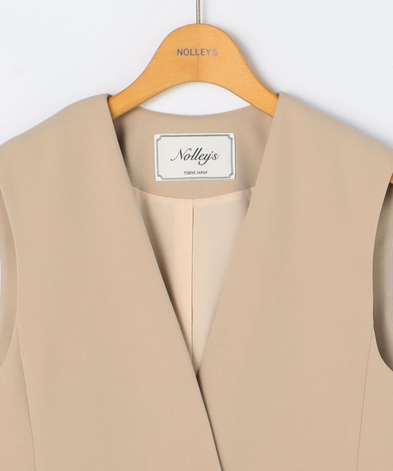NOLLEY'S「《セットアップ対応》ウォッシャブルダブルクロスジレ」|ベスト・ジレ|