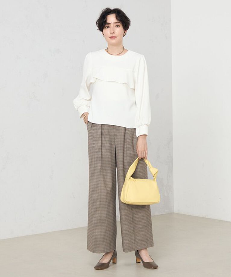 NOLLEY'S「《セットアップ対応》ウォッシャブルダブルクロスブラウス」|シャツ・ブラウス|