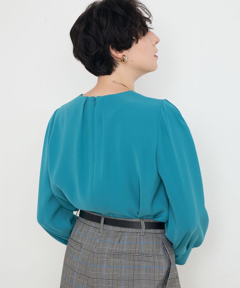 NOLLEY'S「《セットアップ対応》ウォッシャブルダブルクロスブラウス」|シャツ・ブラウス|